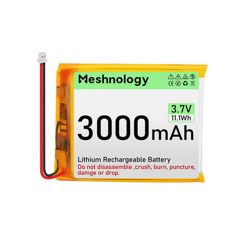 3 000mAh 3.7V LiPo Battery with Balanced Capacity for Makers and Portable IoT Devices, Projects 1 Pack For N37(No cable) wireless device