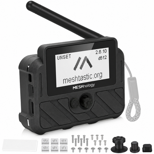 Meshnology N37E Wio Tracker L1 E-Ink Meshtastic GPS Tracker Long-Range LoRa Communication