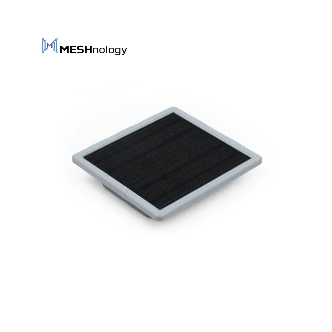 Rectangular solar panel for LoRa mesh network IoT and DIY projects on white background