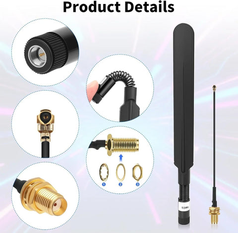 Meshnology Meshtastic 915MHz 10dBi LoRa Antenna with SMA Male Connector 2 Pcs wireless device