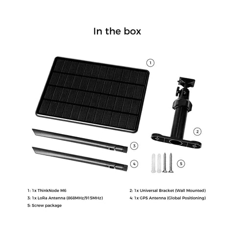 ThinkNode M6 nRF52840 Powered GPS Outdoor Waterproof Meshtastic Solar Node Lora wireless device