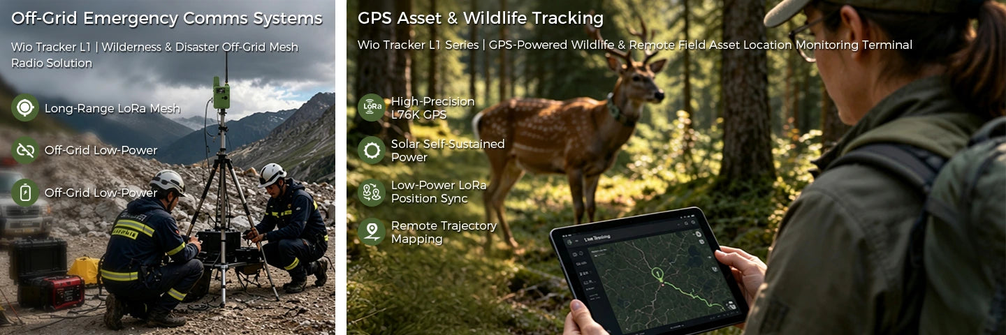 Meshnology N37 Wio Tracker L1 Meshtastic GPS Long Range LoRa Device 2