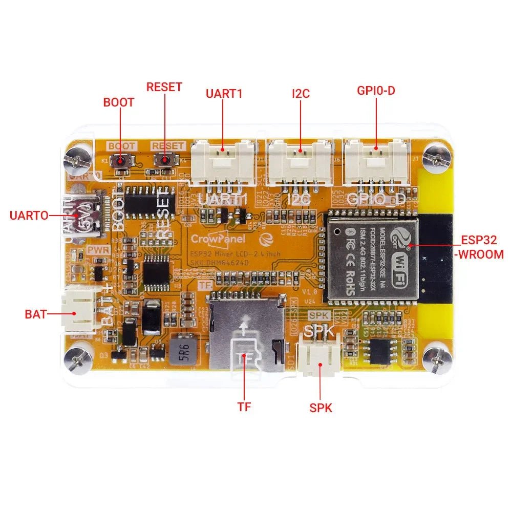 2-Pack 2.4" ESP32 Solo Miner LCD Display – 1000KH/s Crypto Miner with WiFi & BLE wireless device