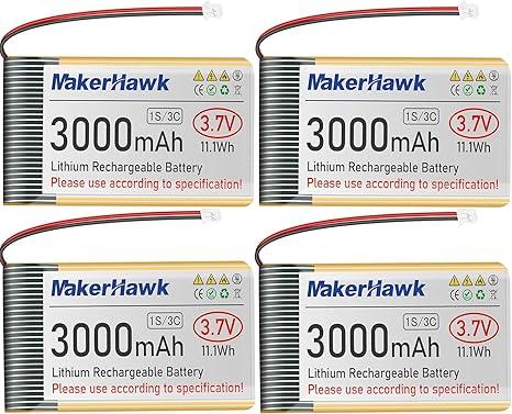 3.7V 3000mAh Rechargeable Battery for Arduino ESP32 - Meshnology