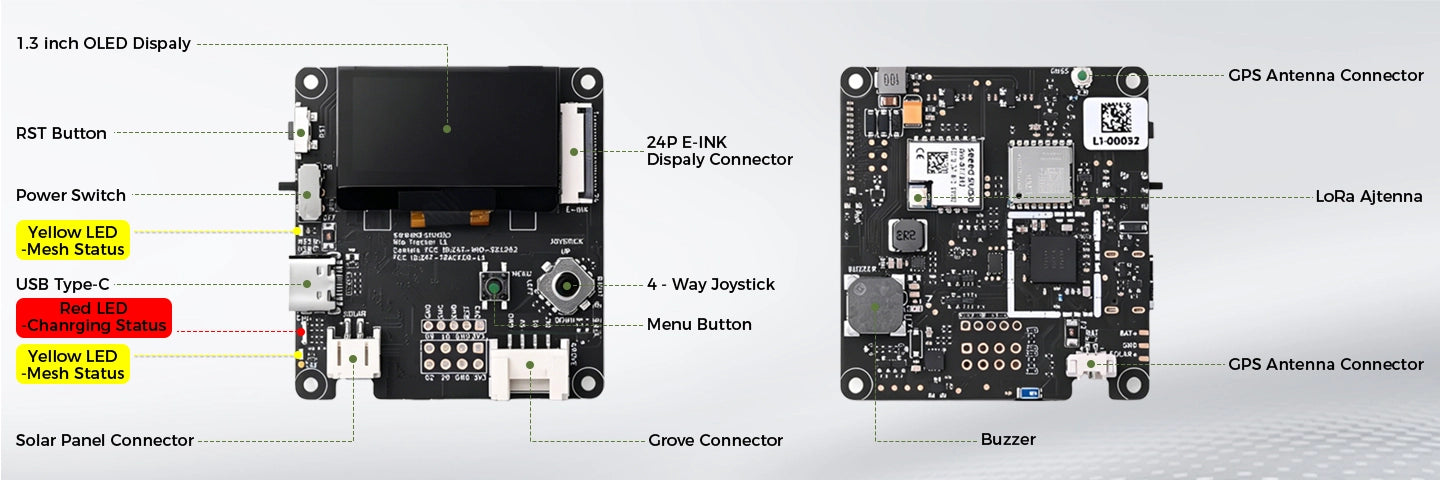Meshnology N37 Wio Tracker L1 Meshtastic GPS Long Range LoRa Device 4