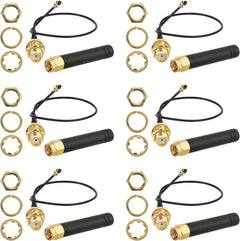 6PCS 915/868MHz 2dBi LoRa Antennas with U.FL to SMA for ESP32 IoT (15cm)