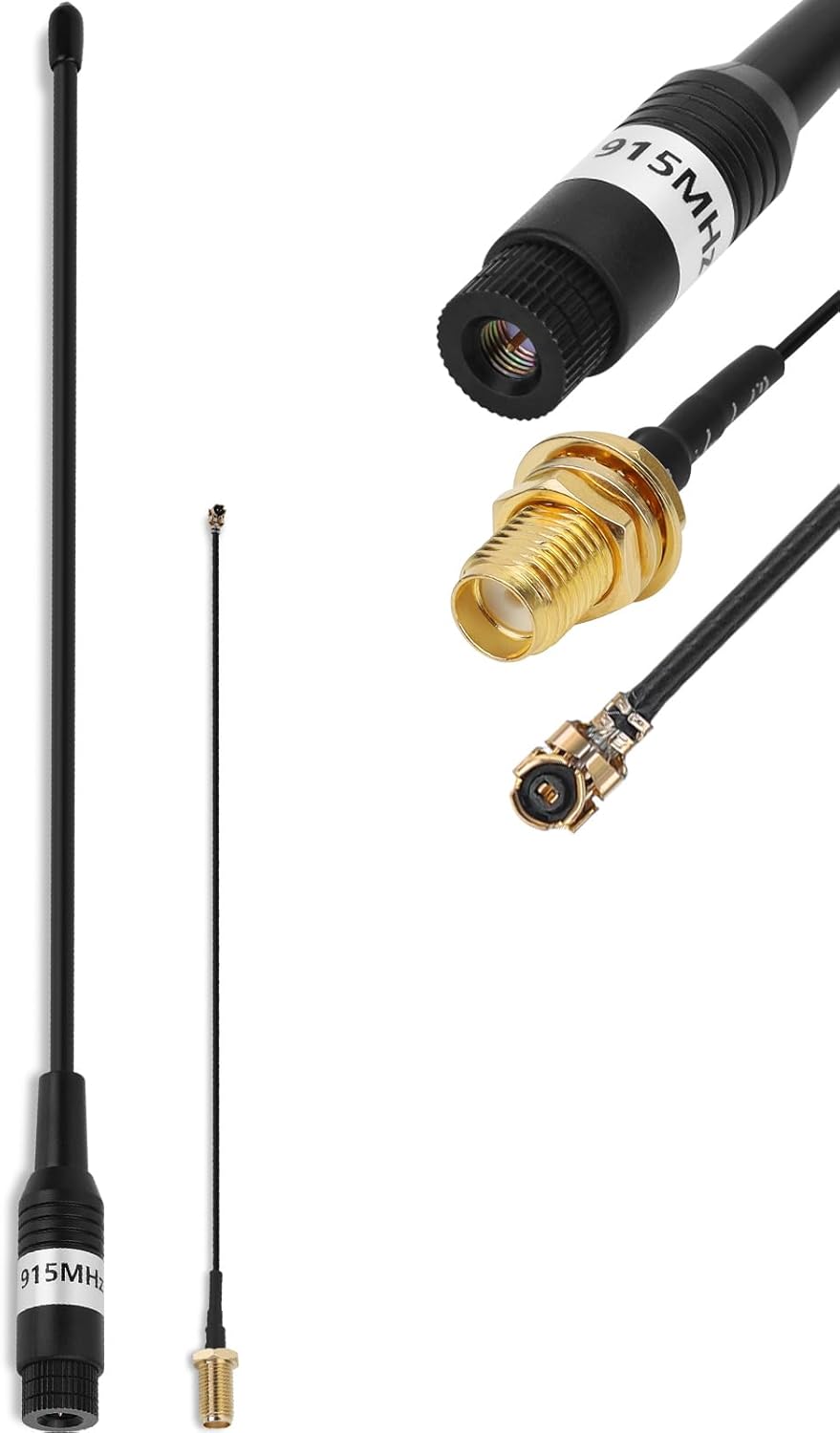 Antennes LORA 868 MHz Gain 5 DB - Lot De 2 Antennes Omnidirectionnelles SMA Mâle Avec Câble Adaptateur RF