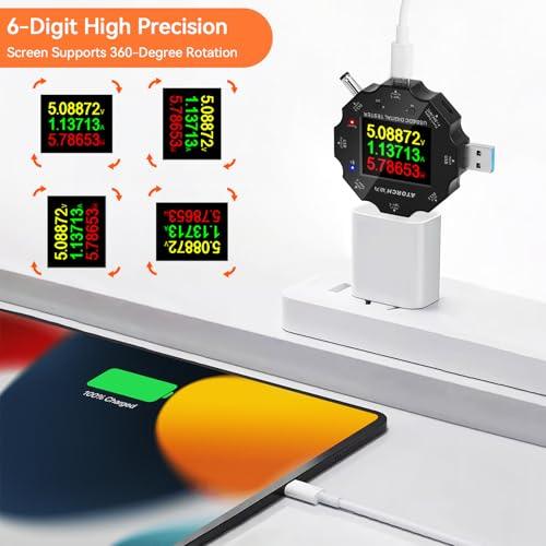 USB-C Power Meter 3.6-32V, 0-5A with Load Testing & Protection - Meshnology