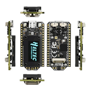 ESP32-S3 SX1262 LoRa board front, back, and side views for DIY IoT projects and Meshtastic