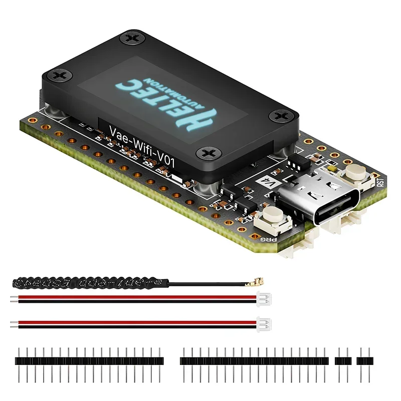 Heltec WiFi LoRa 32 V4 ESP32-S3 SX1262 development board with accessories for IoT projects