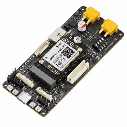 MeshSolar Development Board - Li-ion BMS with Solar Charging, BLE and LoRa Connectivity for IoT Projects