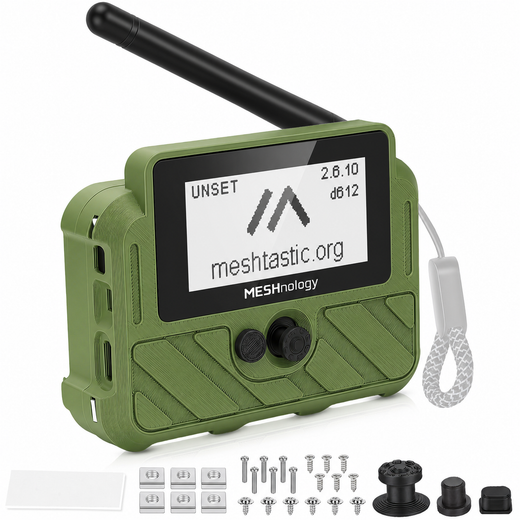 Meshnology N37E Wio Tracker L1 E-Ink Meshtastic GPS Tracker Long-Range LoRa Communication