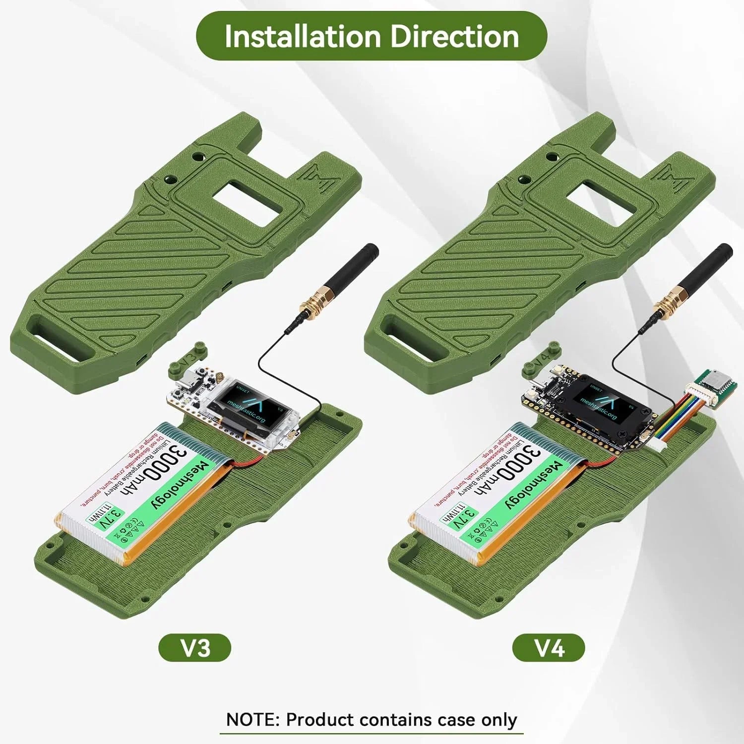N39 Computer Meshnology—N39 - WiFi LoRa 32 V4 Development Kit with Battery, Case