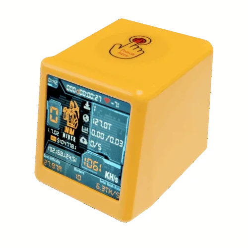 NMMiner NM-TV-154 ESP32 BTC Solo Miner & Desktop Clock - WiFi, OLED Display, USB Powered