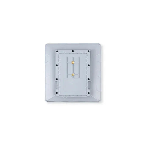 Back view of SenseCAP P1 solar LoRa node with mounting plate, designed for Meshtastic mesh networks.
