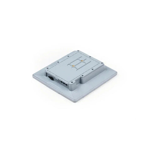 Grey SenseCAP P1 solar LoRa SX1262 node with ports, for DIY IoT mesh networks and Meshtastic projects