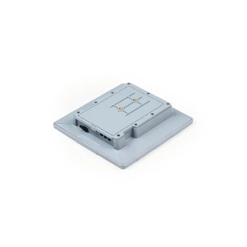 Grey SenseCAP P1 solar LoRa SX1262 node with ports, for DIY IoT mesh networks and Meshtastic projects