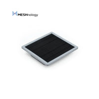 Rectangular solar panel for LoRa mesh network IoT and DIY projects on white background