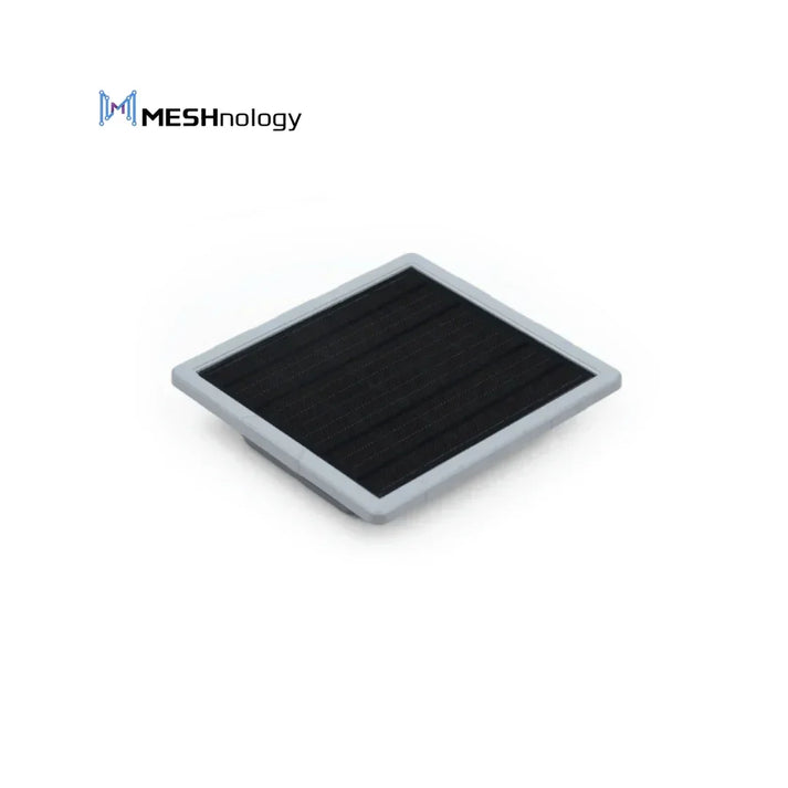 Rectangular solar panel for LoRa mesh network IoT and DIY projects on white background