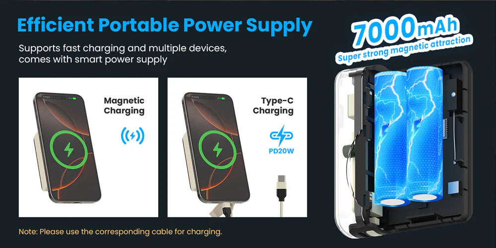 ThinkNode M4 7000 mAh Magnetic Power Bank – Portable Meshtastic Wireless Charger 2