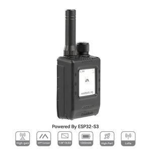 ThinkNode M5 Meshtastic LoRa walkie talkie with ESP32-S3, 1.54-inch display, high-gain antenna