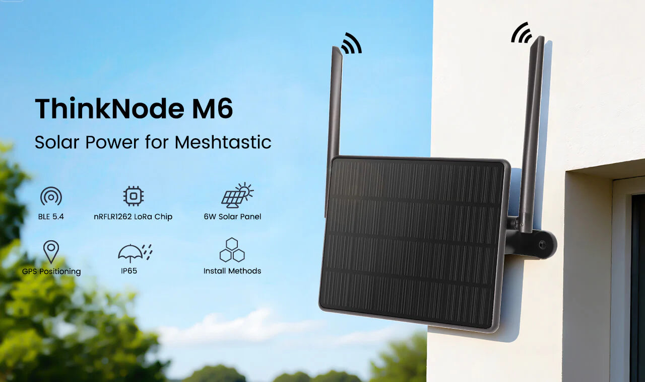 ThinkNode M6 nRF52840 Powered GPS Outdoor Waterproof Meshtastic Solar Node 1