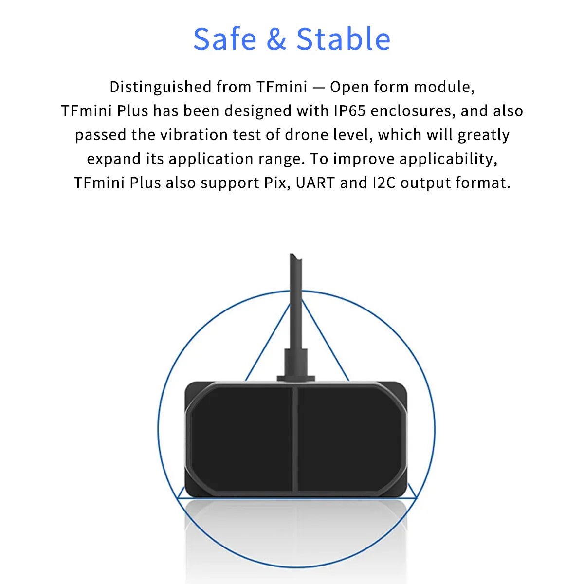 Benewake TFmini Plus LiDAR Module - High-Speed ToF Single-Point Ranging Sensor wireless device