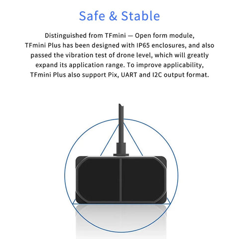 Benewake TFmini Plus LiDAR Module - High-Speed ToF Single-Point Ranging Sensor wireless device