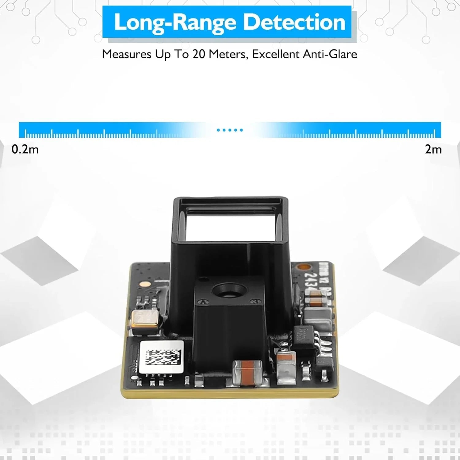 Benewake TFS20-L LiDAR Sensor, Long Range Distance LiDAR Sensor for Drone & Robots wireless device