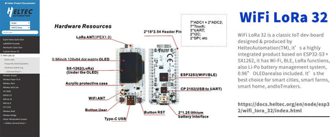 ESP32 LoRa V3 Board Kit with 4000mAh Battery, USB Charger & 915MHz Antenna for Meshtastic 1 Set wireless device
