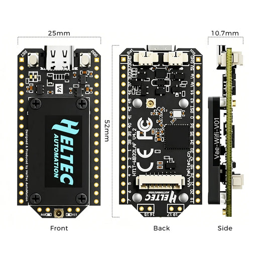 Heltec WiFi LoRa 32 V4 ESP32-S3 SX1262 Meshtastic Compatible IoT Development Board With Screen + Antenna wireless device