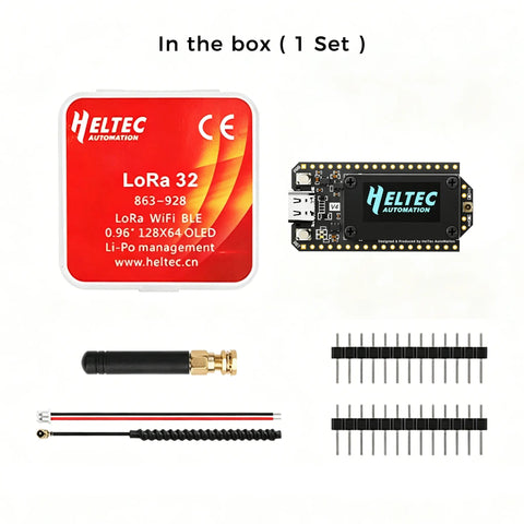 Heltec WiFi LoRa 32 V4 ESP32-S3 SX1262 Meshtastic Compatible IoT Development Board With Screen + Antenna wireless device