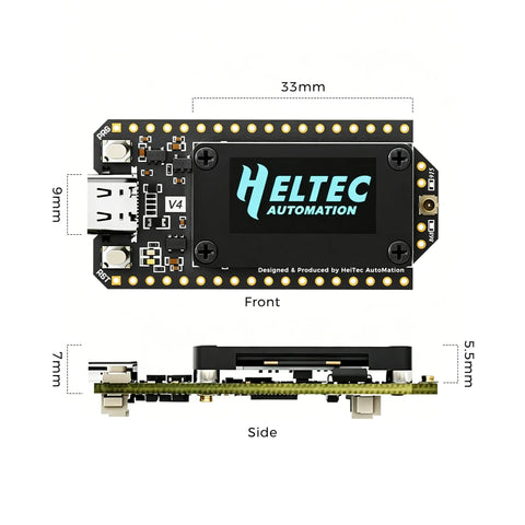 Heltec WiFi LoRa 32 V4 ESP32-S3 SX1262 Meshtastic Compatible IoT Development Board With Screen + Antenna wireless device
