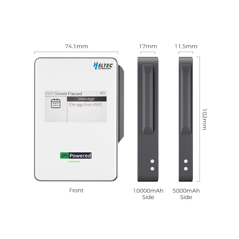 Mesh Pocket M1 10000mah Qi2 Heltec Wireless Meshtastic Magnetic Power Bank Charger Yellow wireless device
