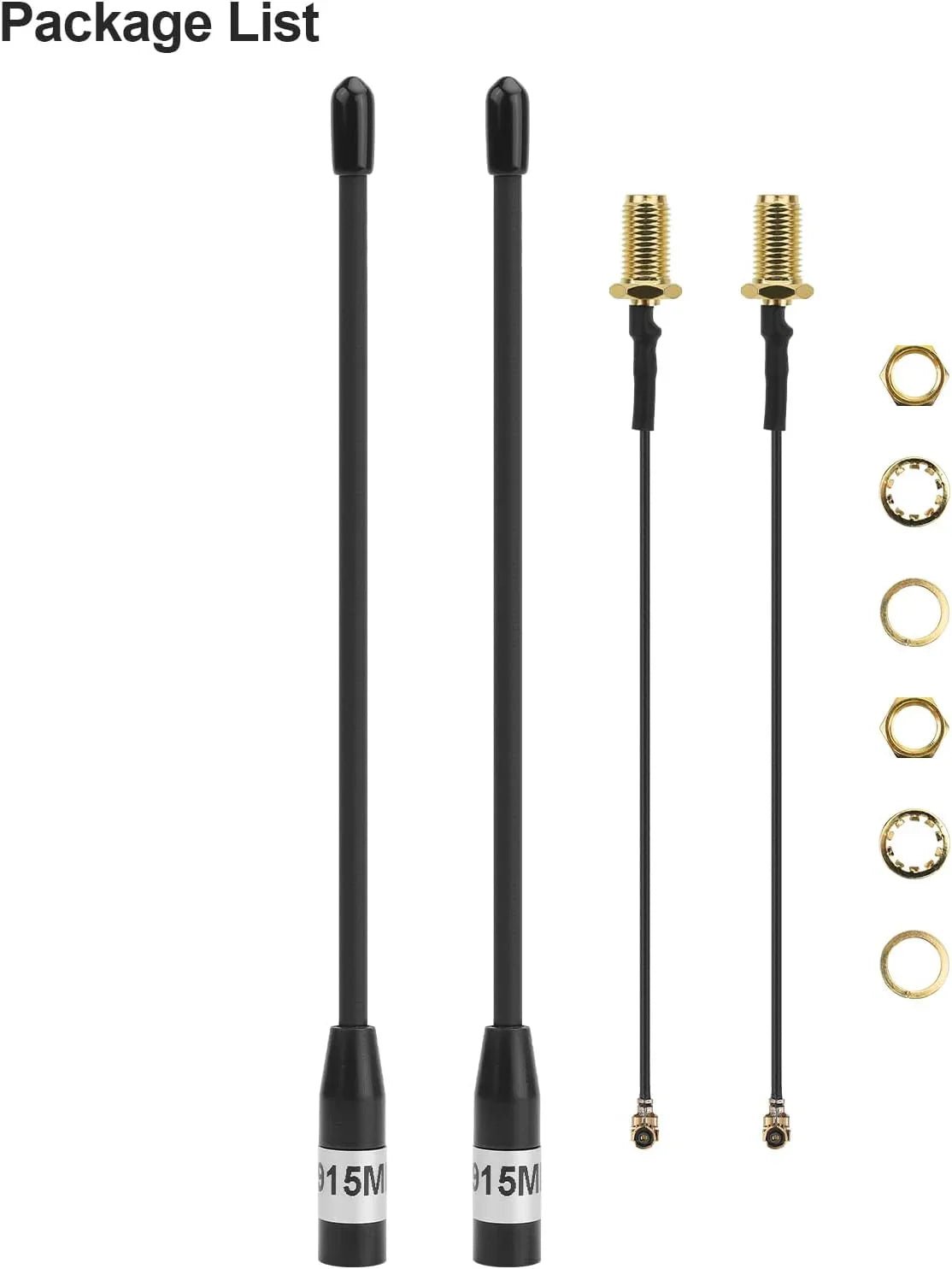Meshnology 915MHz LoRa Antenna & SMA to U.FL Cable-High Performance, Durable, Long Range for Meshtastic & IoT Applications 20CM-1 Pack wireless device