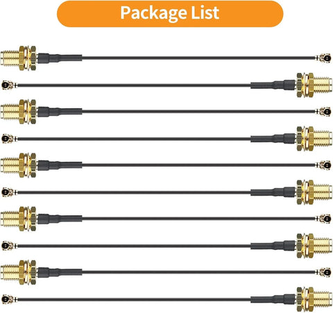 Meshnology 915MHz LoRa Antenna & SMA to U.FL Cable-High Performance, Durable, Long Range for Meshtastic & IoT Applications 20CM-2 Pack wireless device