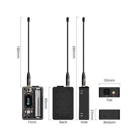 Meshnology Heltec WiFi LoRa 32 V4 Expansion Kits, Modular Meshtastic and IoT Dev Kit Tempered Glass wireless device