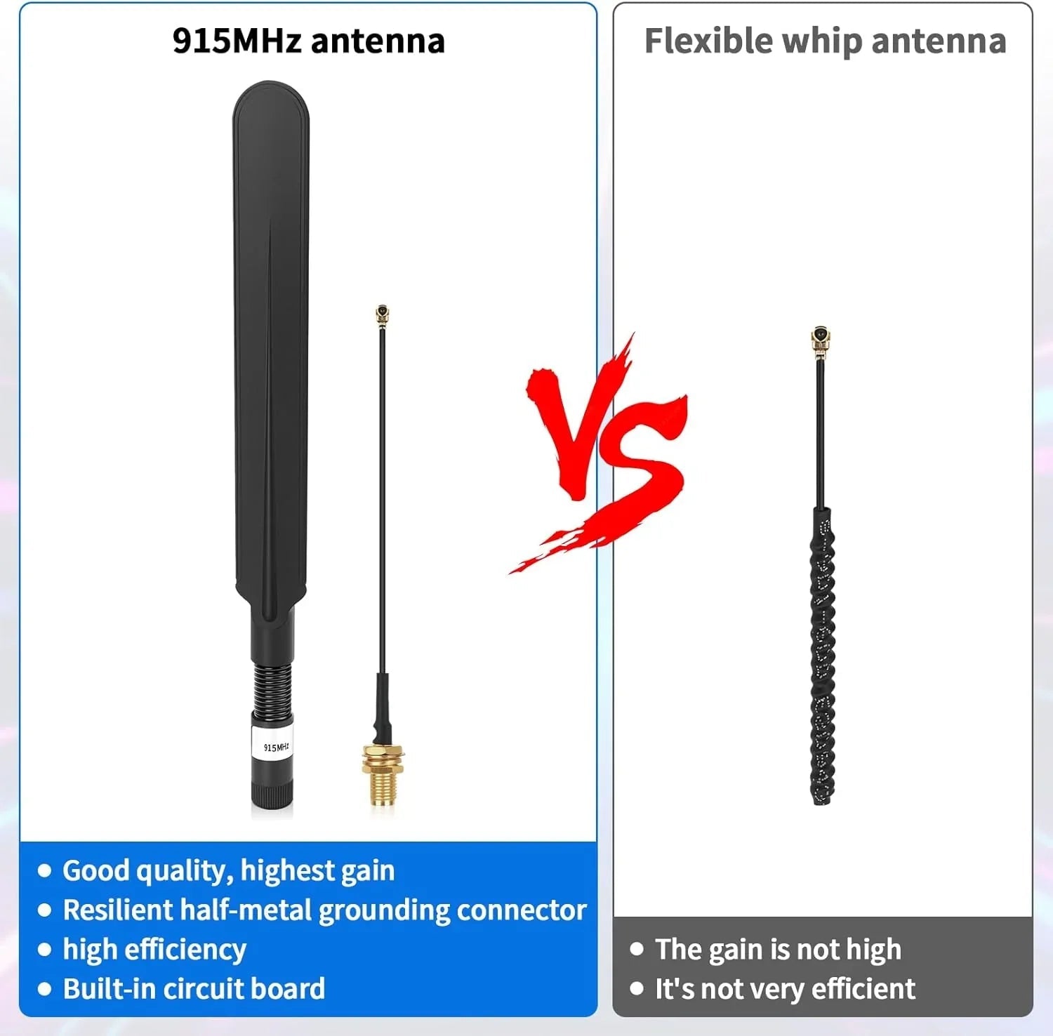 Meshnology Meshtastic 915MHz 10dBi LoRa Antenna with SMA Male Connector 2 Pcs wireless device