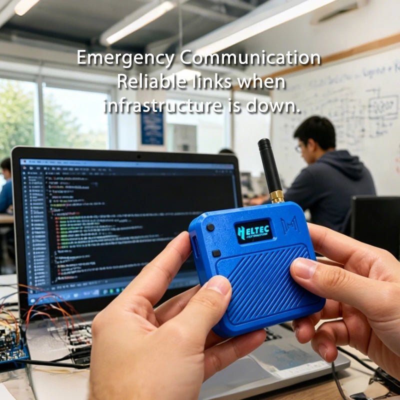 Meshnology—N32 - ESP32 LoRa V3 Dev Kit, Meshtastic Node Kit for LoRaWAN, IoT, Arduino Green wireless device