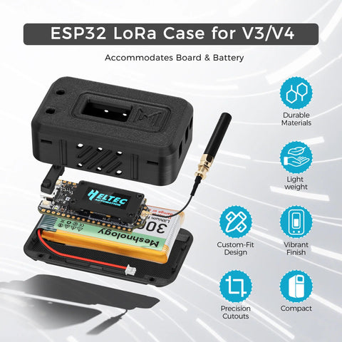 Meshnology N35 ESP32 Heltec WiFi 32 LoRa V3, V4 Complete Meshtastic Device 1 Set (Board+Battery+Case) V3 wireless device