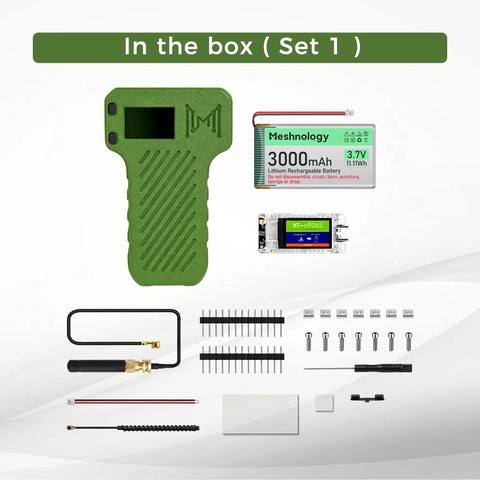 Meshnology N36 Meshtastic Bluetooth Mesh Network Off-Grid Texting Device Mesh Node T114 Green wireless device