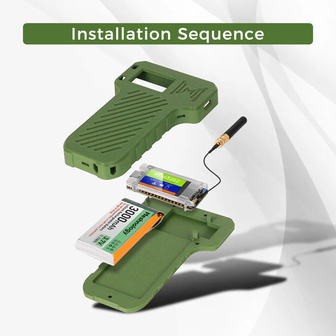 Meshnology N36 Meshtastic Bluetooth Mesh Network Off-Grid Texting Device Mesh Node T114 Green wireless device
