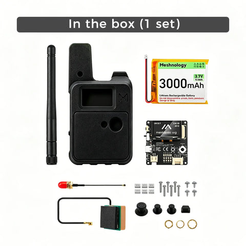 Meshnology N37 Wio Tracker L1 Meshtastic GPS Long Range LoRa Radio Device 1 Set (Board+Battery+Case) wireless device