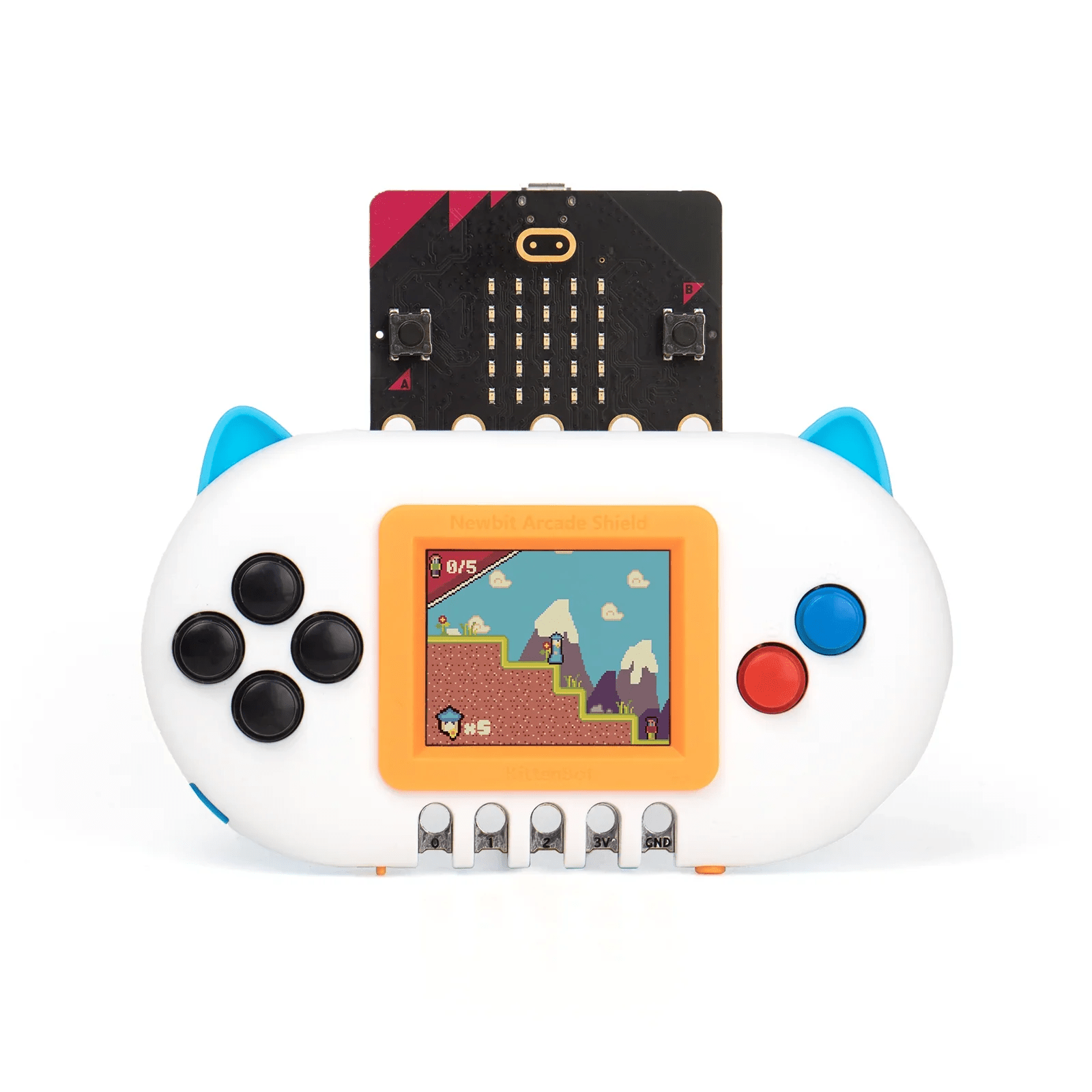 Meshnology Newbit Arcade Shield Expansion for BBC Microbit V2-Game Development & STEM Education Microbit Not Included wireless device