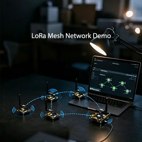 Meshnology W10 LoRa AIoT Dev Kit – ESP32-S3 Long-Range IoT Development Board 915Mhz wireless device