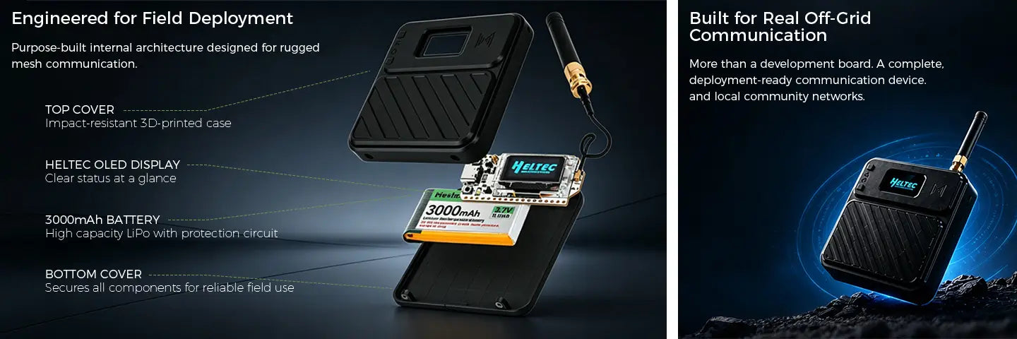 Meshnology N32 Plus – Heltec ESP32 LoRa V3 Meshtastic Devices 2