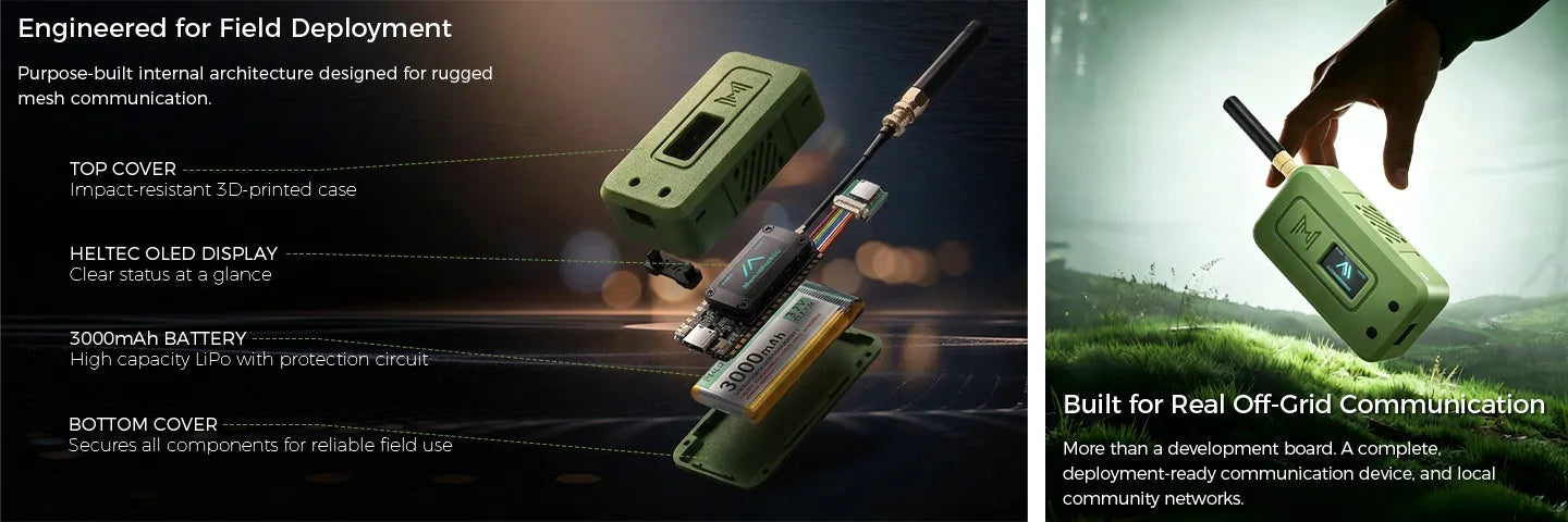 Meshnology N35-ESP32 Heltec LoRa V3/WiFi 32 LoRa V4 Complete Meshtastic Device 2