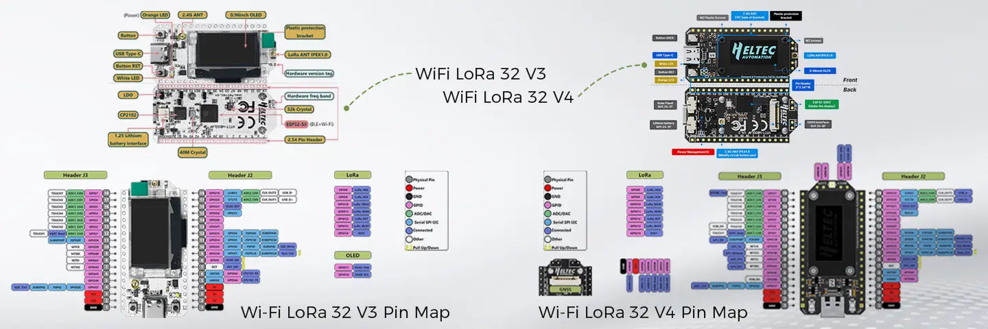 Meshnology N39 - WiFi LoRa 32 V4 Heltec Meshtastic Hardware Device Kit 3