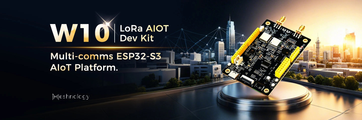 Meshnology W10 LoRa AIoT Dev Kit – ESP32-S3 Long-Range IoT Development Board 1