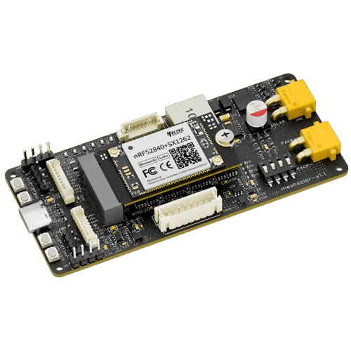 MeshSolar Li-ion BMS with Solar Charging Development Board, Support BLE and LoRa Connectivity for IoT Projects 860 - 870 MHZ wireless device